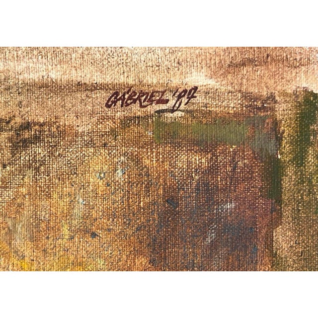 Gabriel Jozsef, Hungary, 1952–2015. Oil on canvas, landscape. Gallery label on the reverse. Oil on canvas, 50.5 x 42 cm....