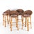 Vintage Bar Stools in Rush and Rattan, 1970s, Set of 4 For Sale - Image 11 of 11