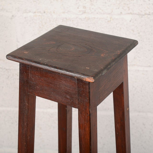 19th Century Fir Wood Plant Stand For Sale - Image 9 of 13