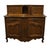 Vintage Antique Solid Walnut Louis XV French Provincial Style 66" Buffet Cabinet W. Glissant Top For Sale - Image 4 of 12