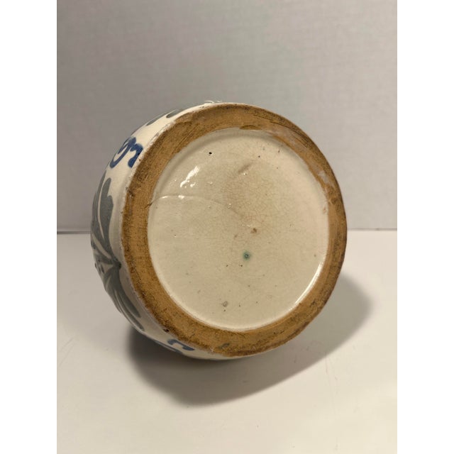 1900 - 1909 Circa 1900 American Studio Art Pottery Glazed Ceramic Four Handles Vase For Sale - Image 5 of 8