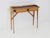 Mid-Century Modern Vintage Italian Console Table with Drawers in Lemonwood and Navy Blue Glass by Silvio Cavatorta, 1956 For Sale - Image 3 of 9