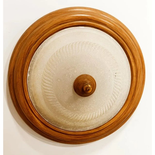 Glass Vintage Wall Lights in Ceramic with Glass For Sale - Image 7 of 7