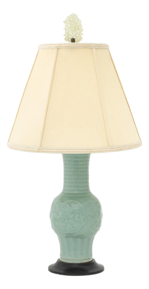 Chinese Celadon Glazed Vase Mounted as a Lamp