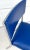 Vintage Bright Blue and Steel Modern Chair For Sale - Image 9 of 12