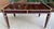 1970s Vintage Art Deco Style Deep Burgandy Lacquered Coffee Table With Gold Accents For Sale - Image 5 of 12