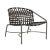 Brown Jordan Kantan Aluminum Vinyl Lounge Chair, Mica frame with Coffee fabric For Sale - Image 12 of 12