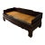 Vintage 1920's Shanghai Elmwood Chinese Carved Daybed With Woven Mat Seat For Sale