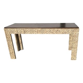 1980s Minton-Spidell Carved Console Table For Sale