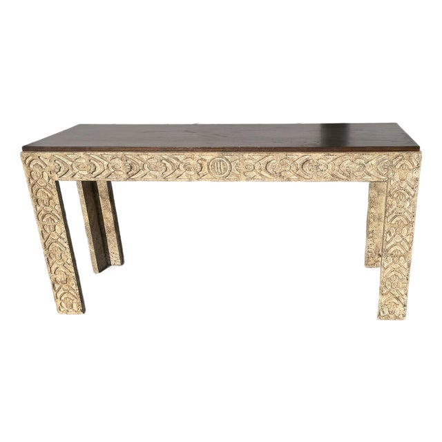 1980s Minton-Spidell Carved Console Table For Sale