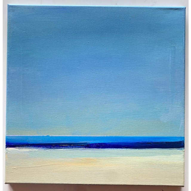 Contemporary Gyunay Aliev, Blue Sea, Acrylic on Canvas For Sale - Image 3 of 6