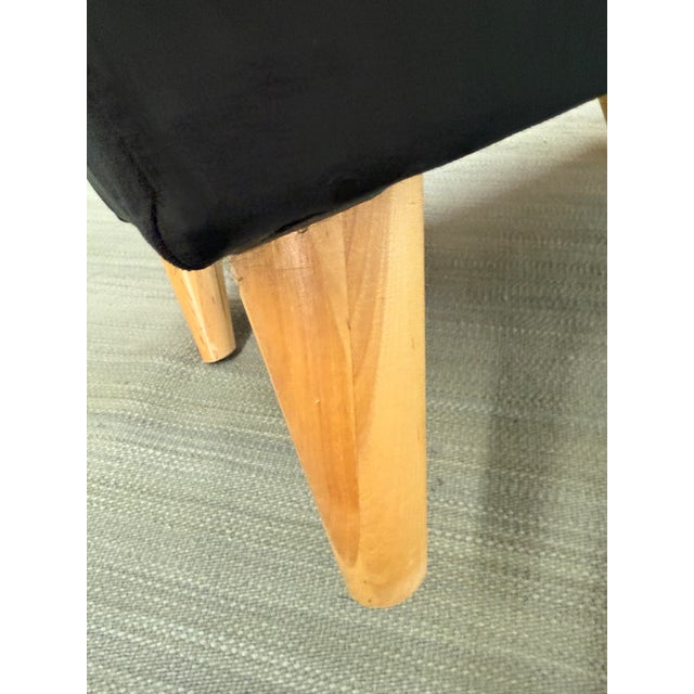 2010s Palliser Purple Microsuede Slipper Chair For Sale - Image 5 of 12