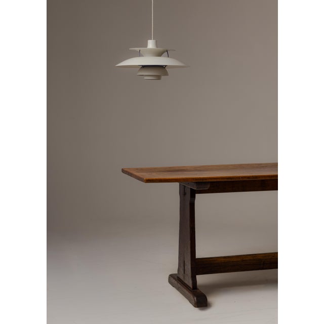 Antique Oak Monastery/Farmhouse Trestle Table, 17th-18th Century For Sale - Image 4 of 5