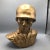 Male Military Bust Hand Molded Gold Finish For Sale - Image 9 of 12