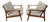 Mid-Century Modern Walnut Arm Chairs - Refinished & Reupholstered! For Sale
