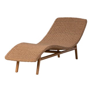 Four Hands Portia Outdoor Chaise Lounge, Natural For Sale