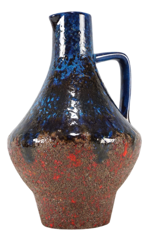 Mid-Century Vase in Fat Lava, 1970s
