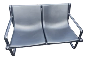 Sling Sofa Two-Seater in Black by Hannah-Morrison for Knoll