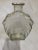 Antique glass whiskey carafe/decanter with decorative motif. Makes a great bud vase