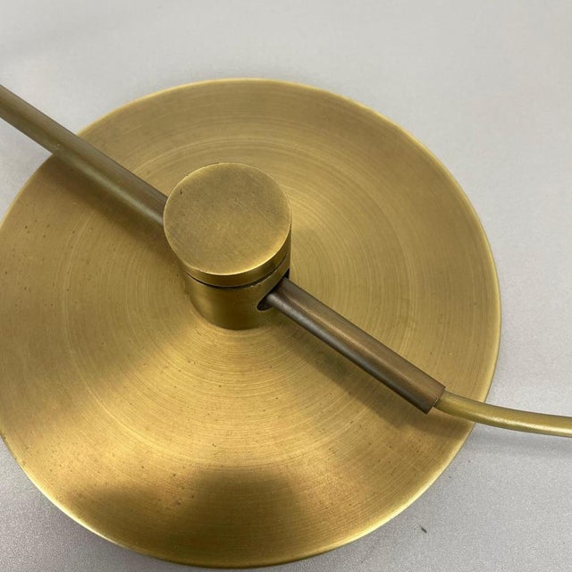 1970s Brass Table Light attributed to Rosemarie & Rico Baltensweiler, Switzerland, 1970s For Sale - Image 5 of 18