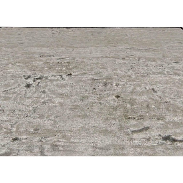 Modern High-Quality Modern Gray Handmade Wool Rug by Doris Leslie Blau For Sale - Image 3 of 8