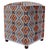 Gray Boho Chic Velvet Upholstered Ottoman For Sale - Image 8 of 9