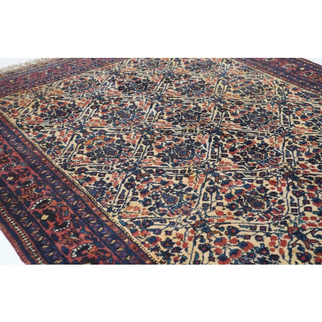 Antique Afshar Rug 5'0'' X 6'4'' For Sale - Image 9 of 11