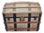 Antique Victorian Saratoga Steamer Trunk With Original Trays and Working Key For Sale