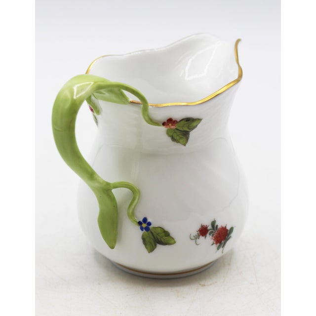 Mid 20th Century Vintage Herend Printemps Pattern Porcelain Cream Jug For Sale - Image 5 of 11