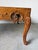 1960s French Provincial Louis XV–Style Hollywood Regency Carved Oak Parquetry Coffee Table For Sale In Miami - Image 6 of 14