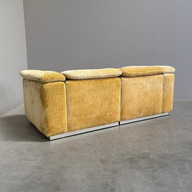 Yellow Vintage Upholstery Sofa from Kill International, 1970s For Sale - Image 8 of 18