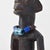 African Early 20th Century Yoruba Ibeji Male Figure With Glass Bead Necklace Nigeria For Sale - Image 3 of 10