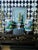 1950s Hand-Painted Japanese Porcelain Tabletop Lamps Pair Court Ladies, Large 32"h For Sale - Image 12 of 18