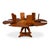 Brown Round Walnut Dining Table - 84" For Sale - Image 8 of 11