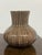 Brown Barbara Eigen Ribbed Ceramic Vases, Pair For Sale - Image 8 of 12