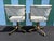 A Pair of Early 1990s Post Modern Brass Rolling Dining Chairs by Cal-Style Furniture. For Sale - Image 11 of 18
