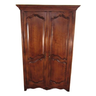 Ethan Allen Country French Solid Maple Linen Cabinet For Sale