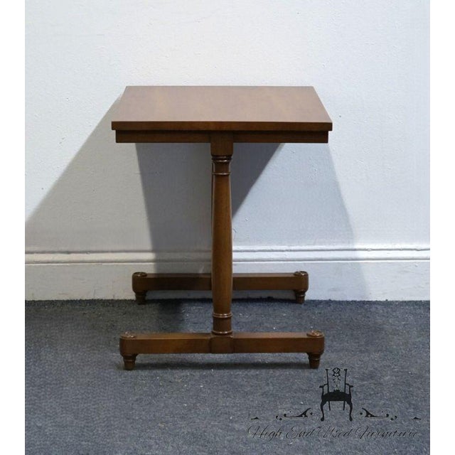 Heritage Furniture Solid Mahogany Italian Provincial 21" Nesting End Tables For Sale - Image 15 of 18
