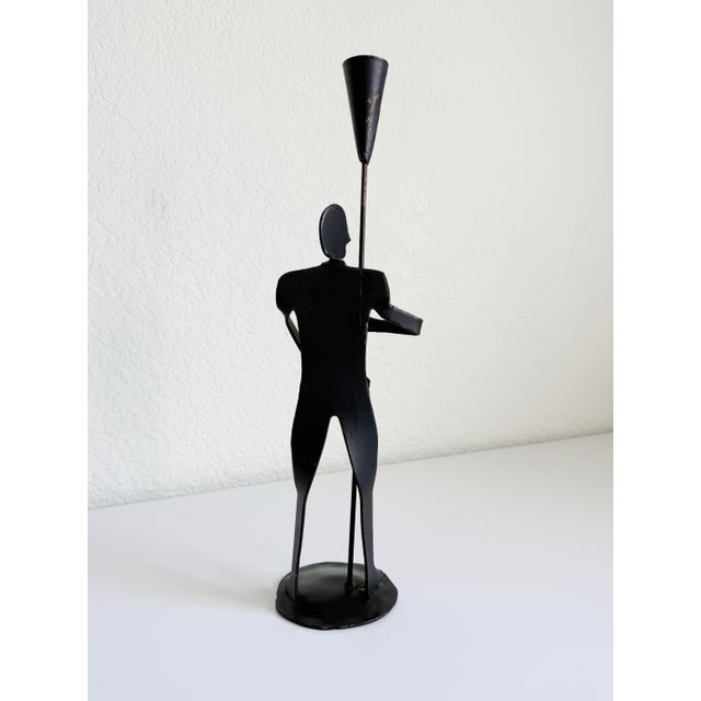 Figurative Brutalist Figurative Candle Holder, 1970s For Sale - Image 3 of 8
