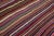 Textile Vintage Kilim Handmade Flatweave Multicolor Striped Wool Runner For Sale - Image 7 of 10