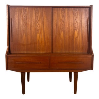 Danish Teak Bar Cabinet, 1960s For Sale