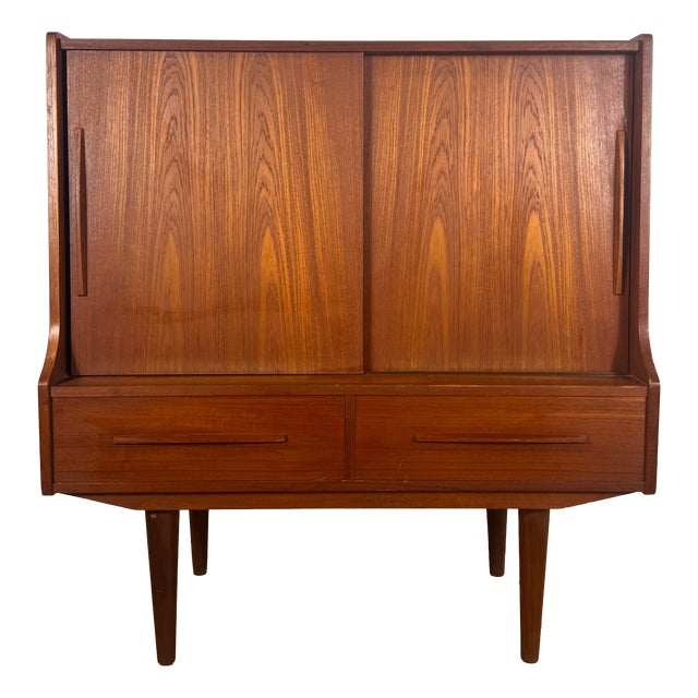 Danish Teak Bar Cabinet, 1960s For Sale