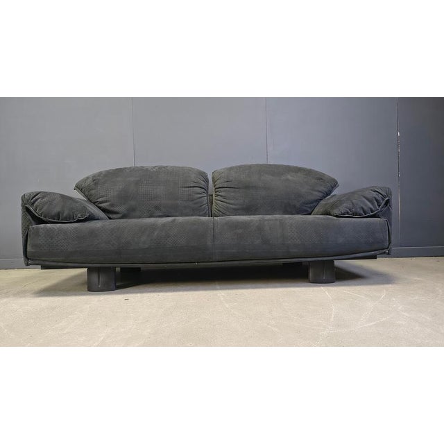 Vintage Velvet Sofa by Saporiti Italia, 1980s For Sale - Image 10 of 15