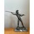 Metal Vintage Sculptural Metal Warrior Figure For Sale - Image 7 of 13