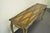 Vintage French Country Louis XV Style Console Hall Table and Pair Stools Benches For Sale - Image 4 of 12