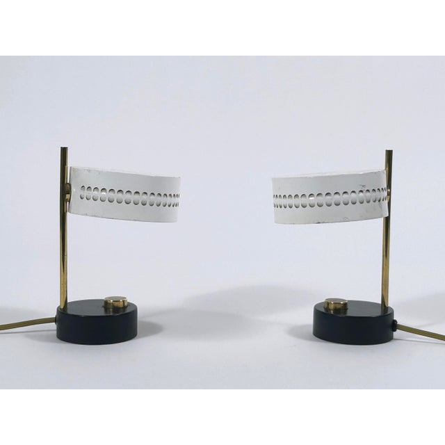 Mid-Century Modern Adjustable Bedside Table Lamps, 1950s, Set of 2 For Sale - Image 11 of 18
