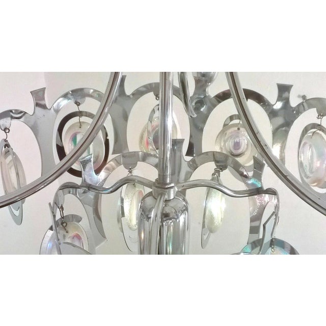 Mid-Century Modern Small Chandelier by Gaetano Sciolari, 1960s For Sale - Image 3 of 6