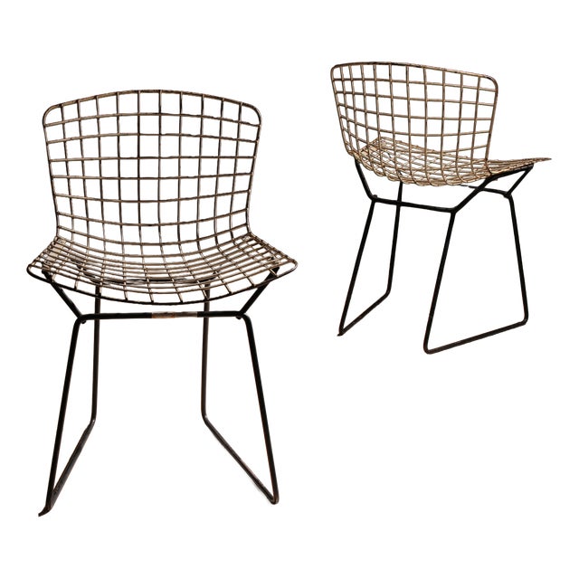 Children's Wire Chairs by Harry Bertoia for Knoll International, USA, 1950s, Set of 2 For Sale