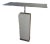 Custom Minimalist Limestone and Steel Console Table by Hastening Designs For Sale