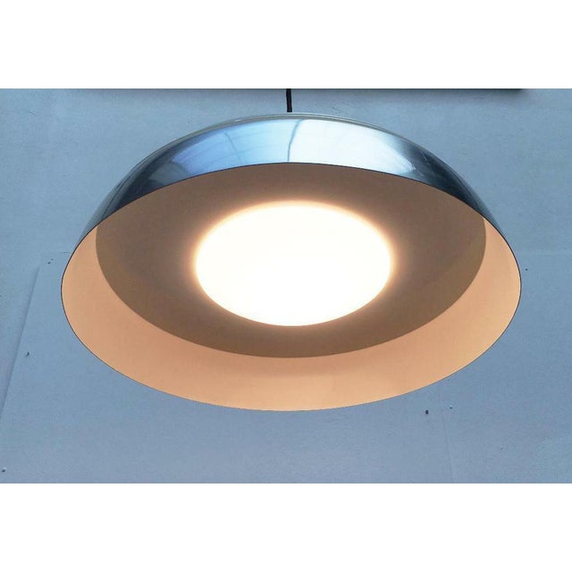 Mid-Century German Space Age Aluminum and Glass Pendant Lamp from Doria, 1960s For Sale - Image 15 of 18